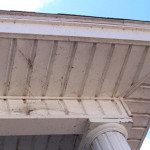 House Wash Before dirty and stained house exterior with grime buildup